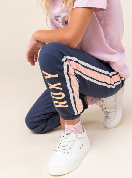 Светло-розовые детские спортивные штаны side to side
