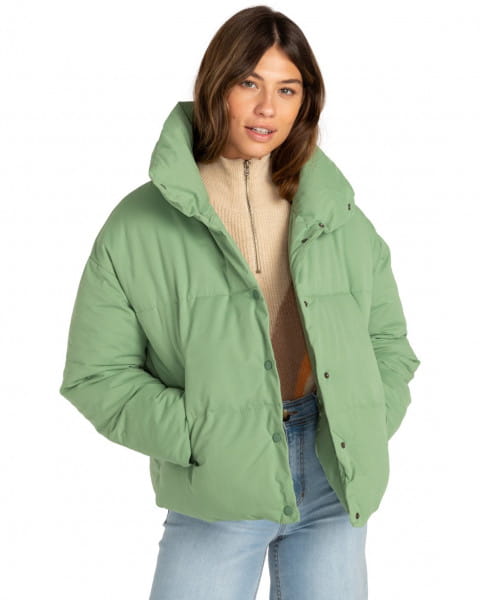 Зеленый женская дутая куртка good friends