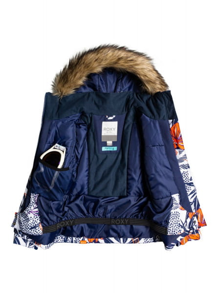 Дев./Сноуборд/Верхняя одежда/Куртки для сноуборда Детская Сноубордическая Куртка ROXY Jet Ski Medieval Blue Sunday