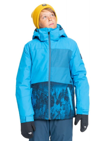 Мал./Сноуборд/Верхняя одежда/Куртки для сноуборда Детская Сноубордическая Куртка Quiksilver Silvertip Brilliant Blue Paraf
