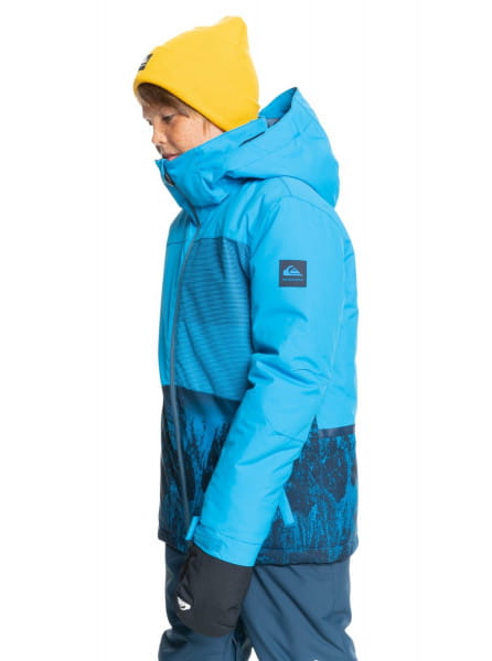 Мал./Сноуборд/Верхняя одежда/Куртки для сноуборда Детская Сноубордическая Куртка Quiksilver Silvertip Brilliant Blue Paraf
