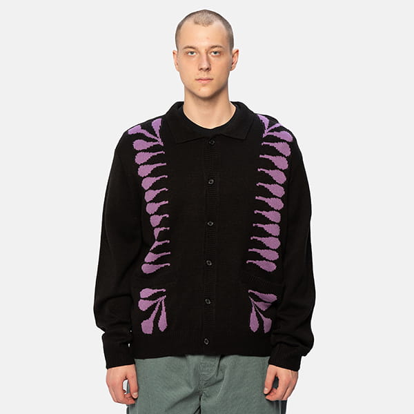   Obey Souvenirs Cardigan Black Multi