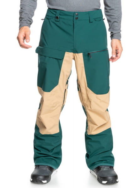 Зеленые сноубордические штаны travis rice stretch