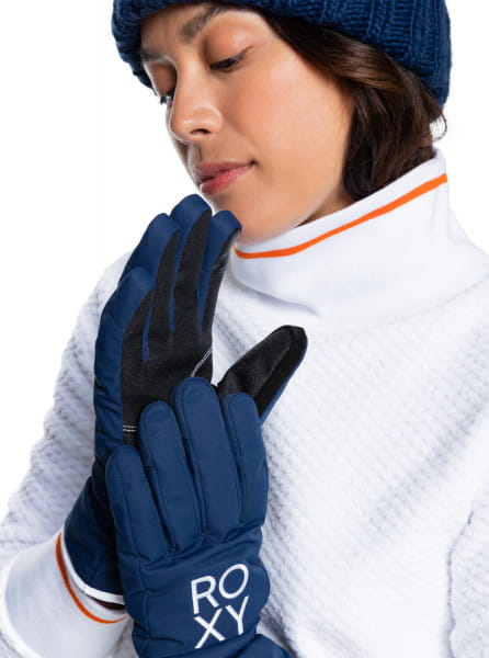 Голубые сноубордические перчатки fresh fields