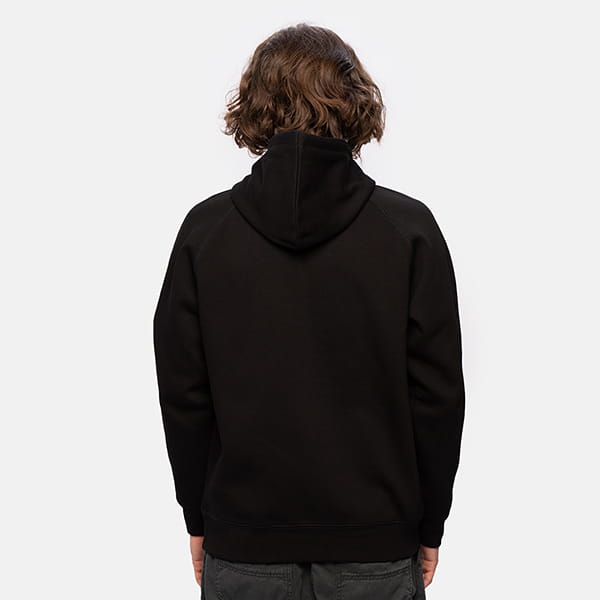   CARHARTT WIP Hooded Chase Sweatshirt Black / Gold