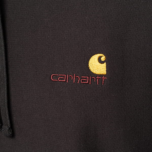 Толстовки худи CARHARTT WIP Hooded American Script Sweatshirt Black