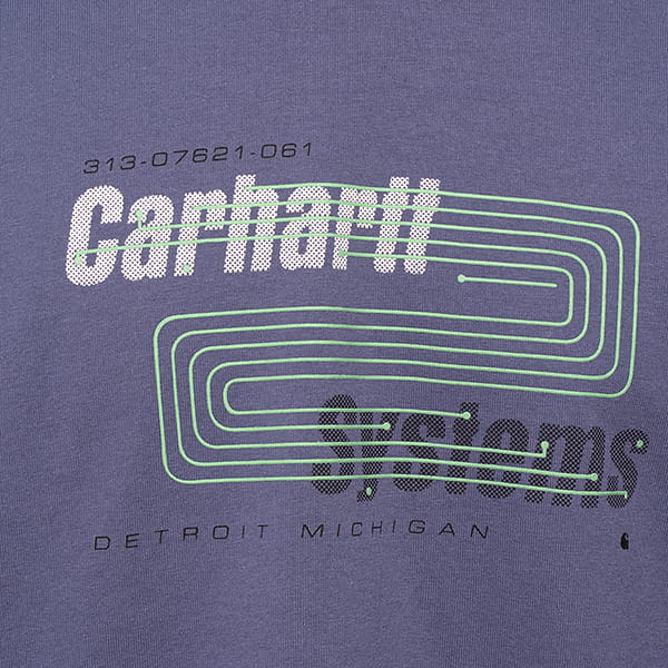 Толстовки худи CARHARTT WIP Systems T-shirt Cold Viola