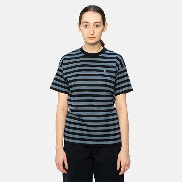  Carhartt WIP Scotty T-shirt Scotty Stripe, Astro / Icesheet