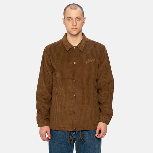 Рубашка The Hundreds Wale Coaches Jacket Brown