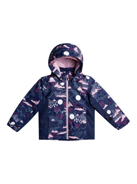 Светло-фиолетовый детская сноубордическая куртка snowy tale 2-7