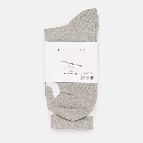 Носки POLAR SKATE Co. Happy Sad Socks Heather Grey Heather Grey