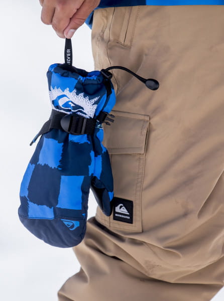Синие детские сноубордические перчатки mission