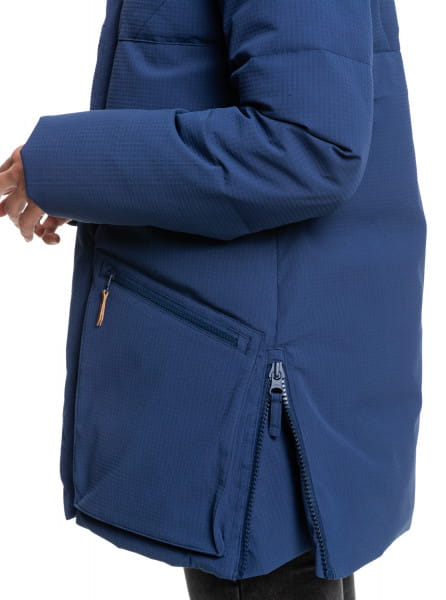 Жен./Одежда/Верхняя одежда/Куртки демисезонные Водостойкая Куртка Roxy Abbie Medieval Blue