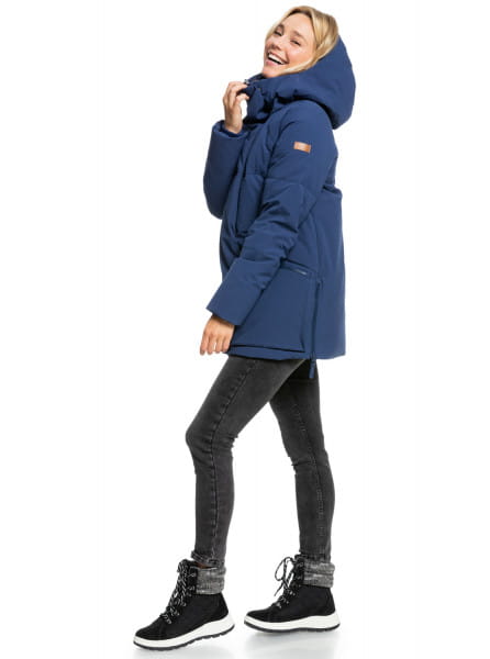 Жен./Одежда/Верхняя одежда/Куртки демисезонные Водостойкая Куртка Roxy Abbie Medieval Blue