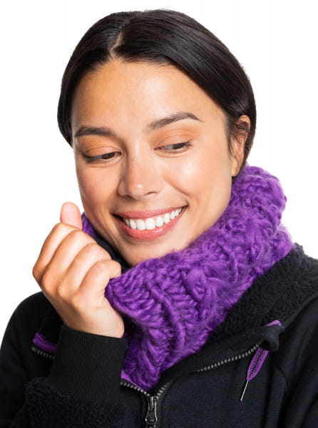 Фиолетовый шарф-воротник winter