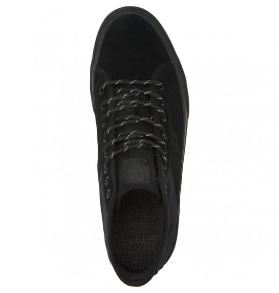 Муж./Обувь/Ботинки/Ботинки зимние Высокие Водоотталкивающие Замшевые Кеды Dc Manual Black/Black