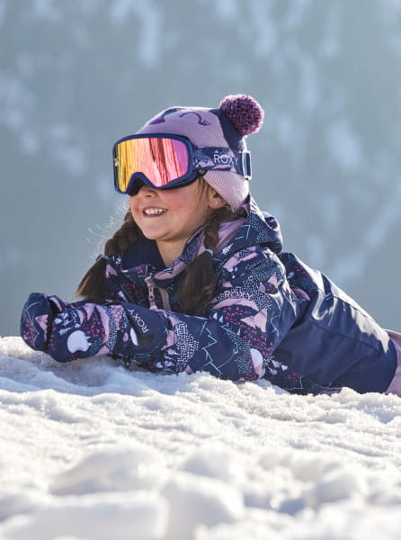 Голубой детская сноубордическая маска missy