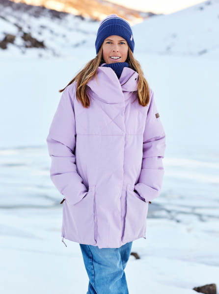 Светло-фиолетовый водостойкая куртка abbie