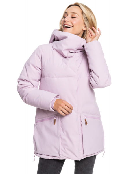 Жен./Одежда/Верхняя одежда/Зимние куртки Водостойкая Куртка ROXY Abbie Dawn Pink