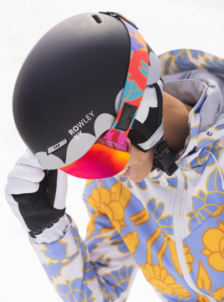 Желтый сноубордический шлем rowley x roxy angie srt