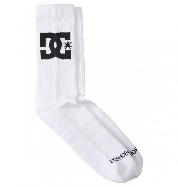 Белые высокие носки dc star 2 pack (2 пары)