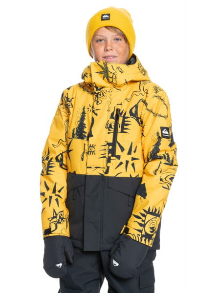 Серый детская сноубордическая куртка mission
