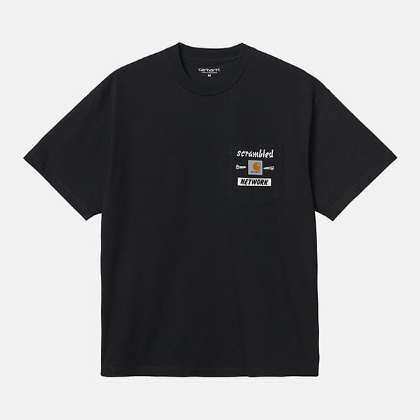 Футболка Carhartt WIP Scramble Pocket T-Shirt Black / White