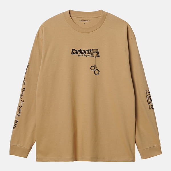 Лонгслив Carhartt WIP Scramble T-Shirt Dusty H Brown / Black