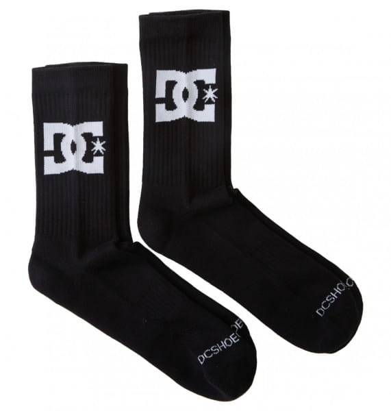 Черные высокие носки dc star 2 pack (2 пары)
