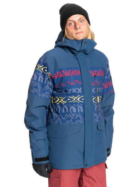 Синий сноубордическая куртка mission