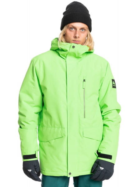Серый сноубордическая куртка mission solid
