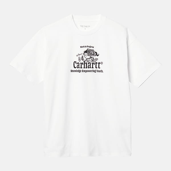 Футболка Carhartt WIP Schools Out T-shirt WHITE / BLACK