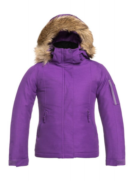 Дев./Сноуборд/Верхняя одежда/Куртки для сноуборда Детская Сноубордическая Куртка Roxy Meade Pansy