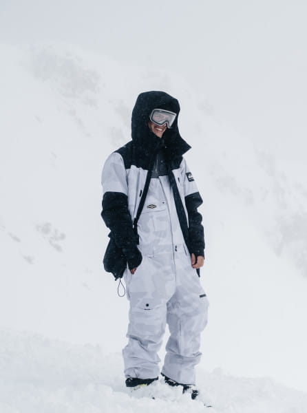 Муж./Сноуборд/Верхняя одежда/Куртки для сноуборда Сноубордическая Куртка Quiksilver Mission Snow White Giant Cam