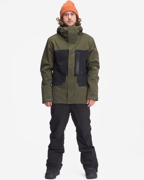 Зеленый сноубордическая куртка delta stx