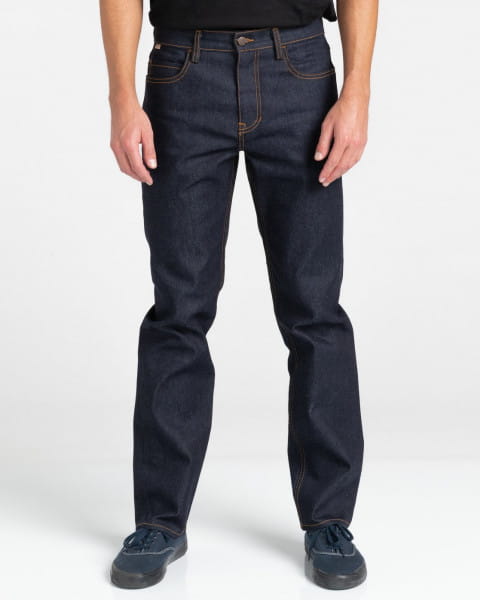 Голубые мужские зауженные джинсы e02