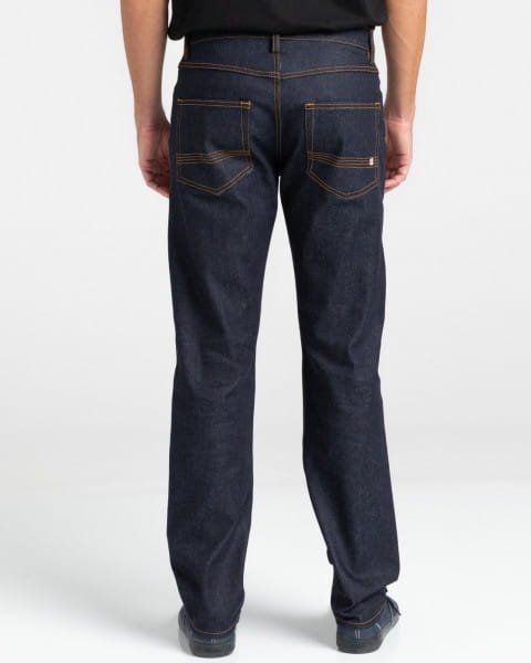 Персиковые мужские зауженные джинсы e02