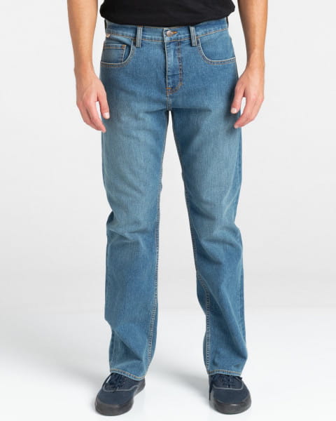 Бежевые мужские зауженные джинсы e03
