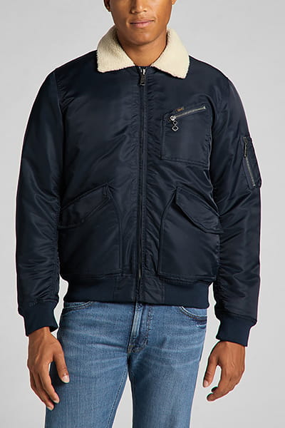 Lee flight zip best sale jacket
