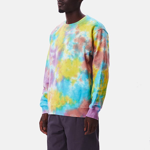   OBEY Mini Bold Recycled Tie Dye Crew