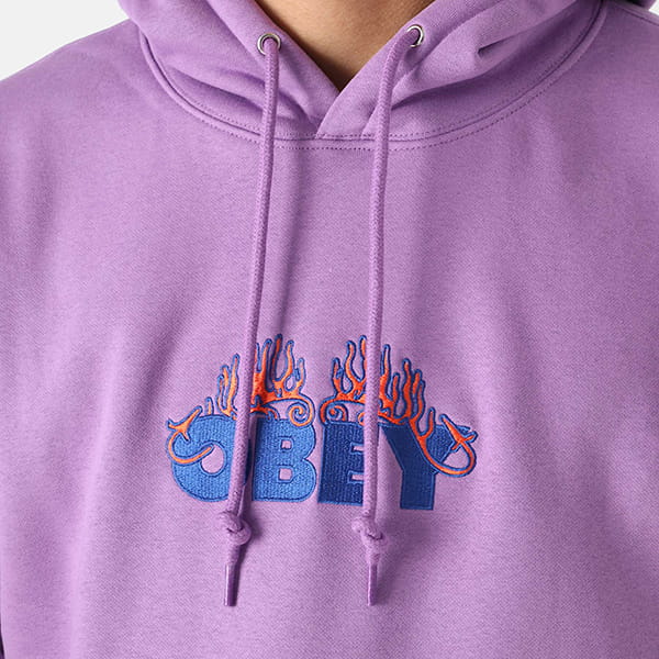   OBEY Obey Flames Hood
