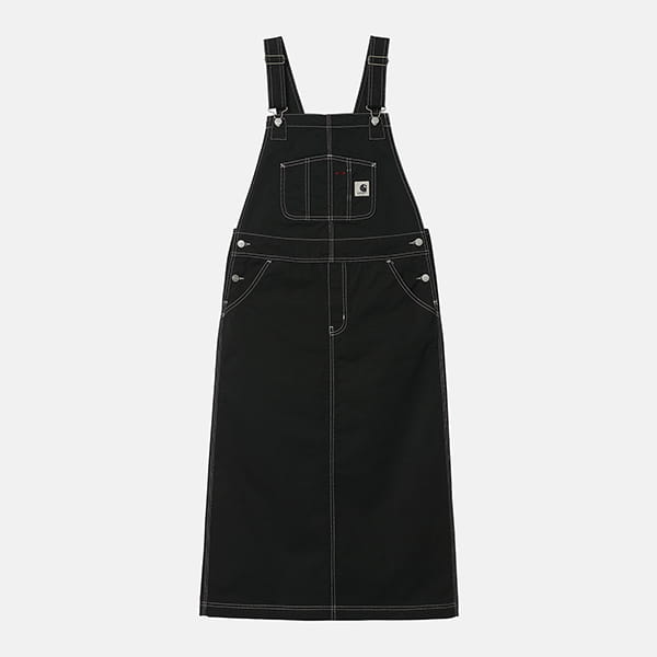 Комбинезон CARHARTT WIP Bib Skirt Long Black (Rinsed)