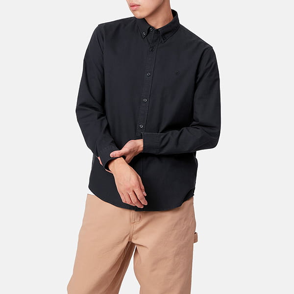  CARHARTT WIP Bolton Shirt Dark Navy (Garment Dyed)