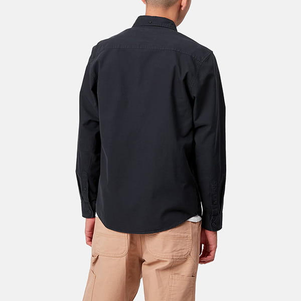  CARHARTT WIP Bolton Shirt Dark Navy (Garment Dyed)