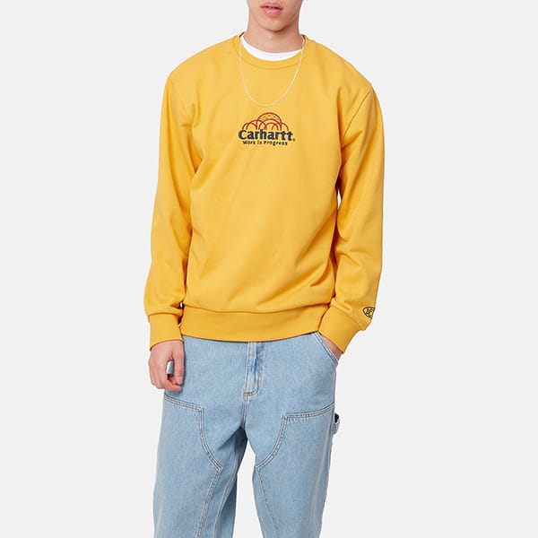   CARHARTT WIP Geo Script Sweatshirt Popsicle