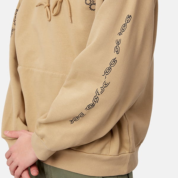   CARHARTT WIP Hooded Scramble Sweatshirt Dusty H Brown / Black