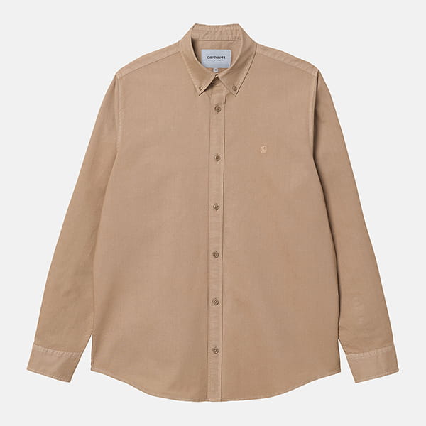 Рубашка CARHARTT WIP Bolton Shirt Nomad (Garment Dyed)