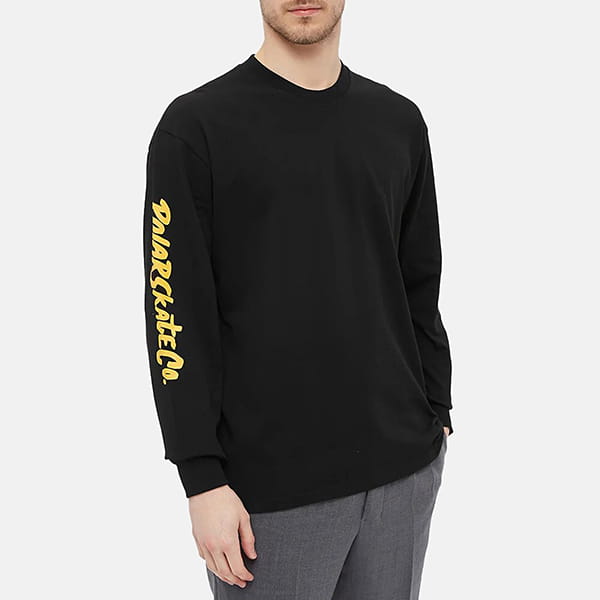  POLAR SKATE Co. Facescape Longsleeve Black