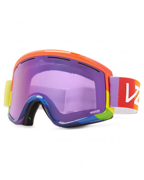 Коричневый маска сноубордическая go vz cleaver rainbow cry/blu