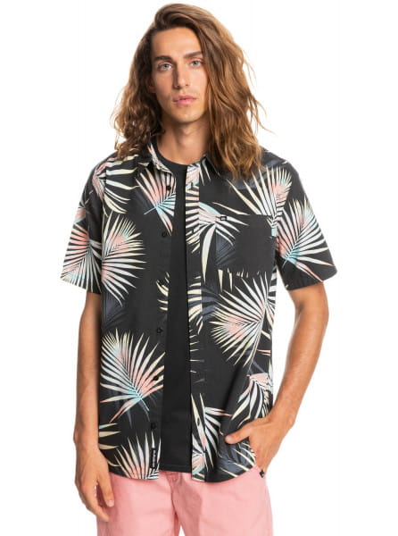 Муж./Одежда/Рубашки/Рубашки с коротким рукавом Рубашка QUIKSILVER Pop Tropic Tarmac Pop Tropic